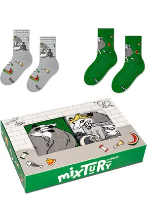 Zooksy Freizeitsocken Lustige Socken mixTURY Box 2 Paar - Verkäufer: NTP New-Tech-Products