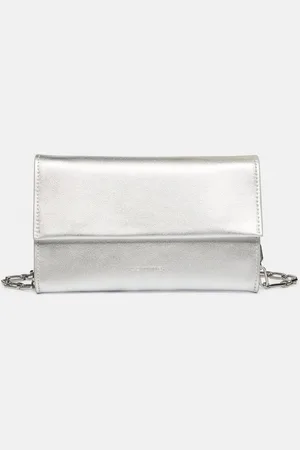 Comma, Tragetasche Clutch aus Glattleder mit Kette, Tragehenkel - Verkäufer: s.Oliver