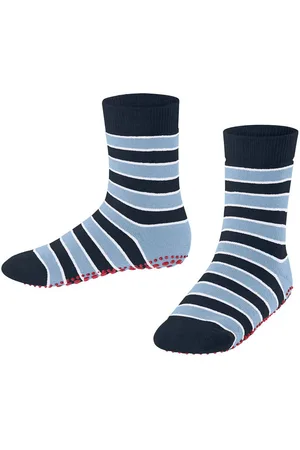 Falke Haussocken Simple Stripes (1-Paar) mit rutschhemmendem Noppendruck - Verkäufer: