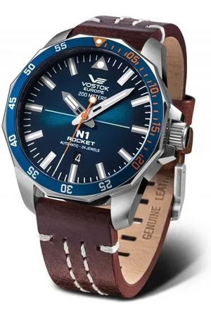 Vostok Automatikuhr Rocket N1 Herrenuhr 225A615 Lederband 46 mm 225A615-L - Verkäufer: Jäckle Uhrenhandel e.K.