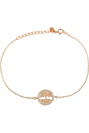 Akzent Armband Bina "Bina" 925/- Echt Silber, Lebensbaum mit Zirkoniabesatz (Einzeln), Damen Armband - Verkäufer: Shaghafi GmbH