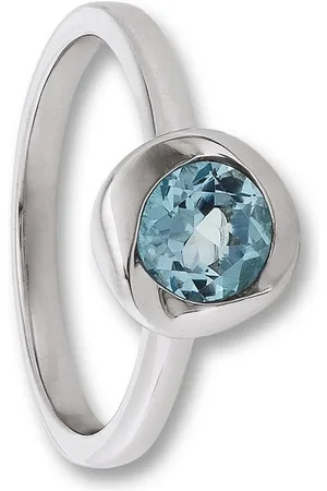 ONE ELEMENT Silberring Blau Topas Ring aus 925 Silber, Damen Silber Schmuck