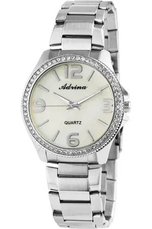 Adrina Quarzuhr AR0005 Damenuhr mit Edelstahlarmband, Damenuhr Edelstahl - Verkäufer: Shaghafi GmbH