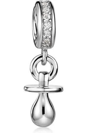 Materia Bead Schnuller Bead mit Zirkonia Steinen 1697, 925 Silber, Zirkonia - Verkäufer: Schmuck