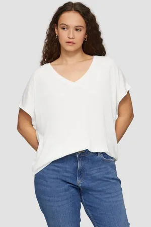 QS by s.Oliver Kurzarmshirt Longshirt aus Modalmix - Verkäufer: s.Oliver