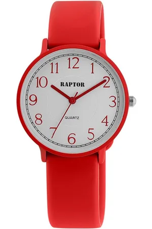 Raptor Quarzuhr Flavia Damenuhr "Flavia" mit Silikonarmband, rot - Verkäufer: Shaghafi GmbH