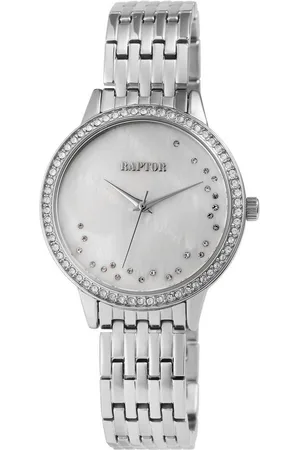 Raptor Quarzuhr Ivory Damenuhr mit Edelstahlarmband, silberfarben - Verkäufer: Shaghafi GmbH
