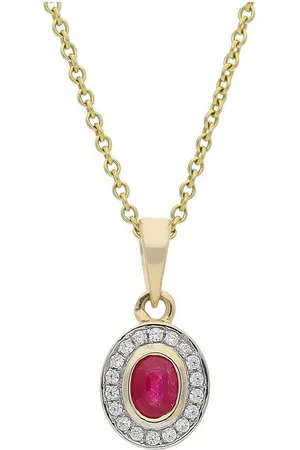 JuwelmaLux Kettenanhänger Anhänger 333/000 (8 Karat) Gold mit Rubin und Zirkonia JL10 (1-tlg), Schmuckanhänger - Verkäufer: Juwelier-Bacak