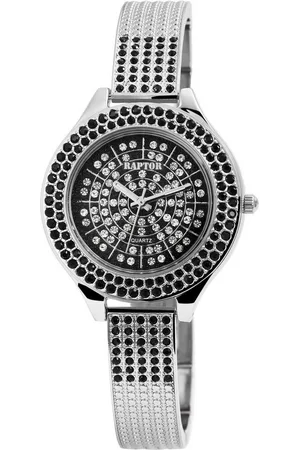 Raptor Quarzuhr Suela mit Metallarmband, Strasssteine, Mineralglas - Verkäufer: Shaghafi GmbH