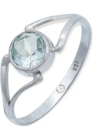 mantraroma Silberring TEKILI rund aus 925 Silber mit Topas (Ring mit Schmuckbeutel), Damenring aus 925er Silber - Verkäufer: