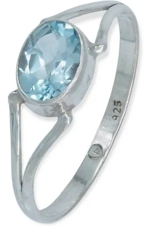 mantraroma Silberring TEKILI oval aus 925 Silber mit Topas (Ring mit Schmuckbeutel), Damenring aus 925er Silber - Verkäufer: