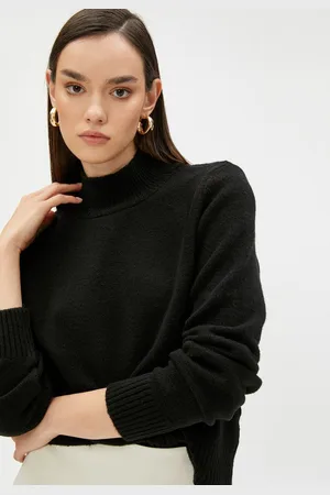 Koton Stehkragenpullover Standkragen Langärmelig Sweater - Verkäufer: