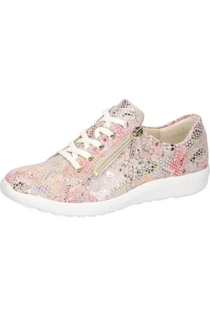 Waldläufer K-IRA Schnürschuh, Halbschuh, Komfortschuh mit farbenfrohem Druck, Schuhweite K