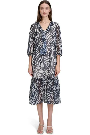 Betty & Co Volantkleid Betty & Co Volantkleid mit V-Ausschnitt Volant