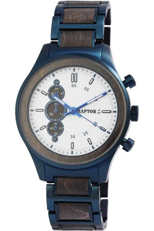 Raptor Quarzuhr Hoock Herrenuhr "Hoock" aus Edelstahl mit Koaholz, 24 Std. - Verkäufer: Shaghafi GmbH