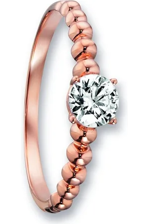 ONE ELEMENT Goldring Zirkonia Ring 333 Roségold, Damen Gold Schmuck