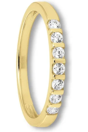 ONE ELEMENT Goldring Zirkonia Ring aus 333 Gelbgold, Damen Gold Schmuck