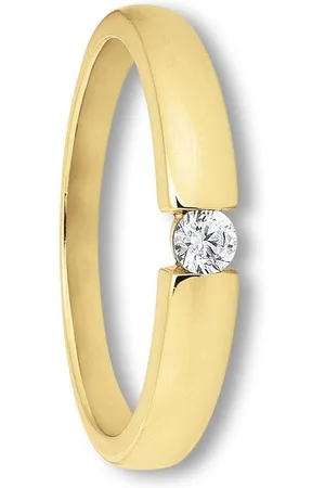 ONE ELEMENT Goldring Zirkonia Ring aus 333 Gelbgold, Damen Gold Schmuck