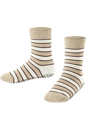 Falke Haussocken Simple Stripes (1-Paar) mit rutschhemmendem Noppendruck - Verkäufer: