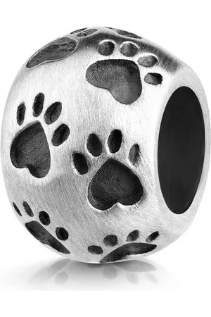 Materia Bead Bead mit Tierpfoten Hund Katze antik oxidiert 44, 925 Sterling Silber - Verkäufer: Schmuck