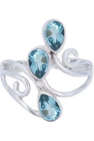 mantraroma Silberring SIDISTI aus 925 Silber mit Topas (Ring mit Schmuckbeutel), Damenring aus 925er Silber - Verkäufer: