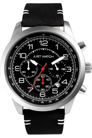 Just Watches Quarzuhr Atticus Herrenchronograph, Lederarmband, 5 ATM - Verkäufer: Shaghafi GmbH