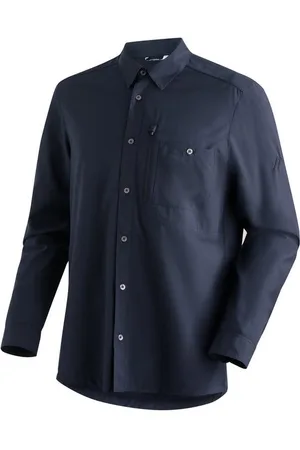 Maier Sports Funktionshemd Magos L/S M Herren Hemd langarm, atmungsaktives Freizeithemd, Taillierter Schnitt