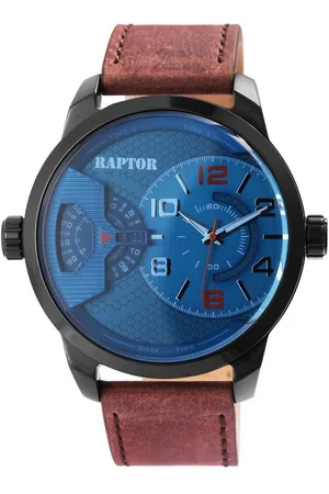 Raptor Quarzuhr Duale Herrenuhr "Duale" mit Echt Lederband - Verkäufer: Shaghafi GmbH