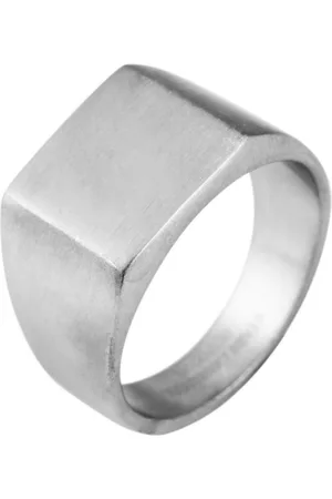 Akzent Fingerring Wap aus Edelstahl, Unisex, gravurfähig, silberfarbig, Gr. 52 - 72 (Einzeln) - Verkäufer: Shaghafi GmbH
