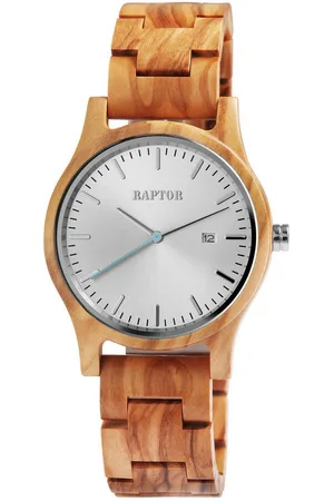 Raptor Quarzuhr Malte mit Holzarmband, 3 ATM, inkl. Geschenkbox - Verkäufer: Shaghafi GmbH