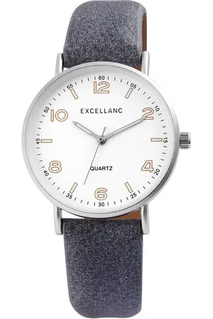 Excellanc Quarzuhr EX0354 Unisexuhr mit Band aus Lederimitat, Herrenuhr Lederimitat - Verkäufer: Shaghafi GmbH