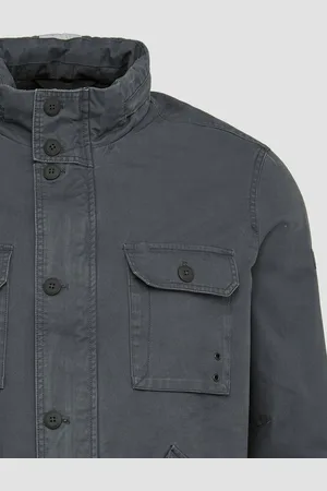 QS by s.Oliver Outdoorjacke Jacke im Utility-Stil mit Kapuze im Kragen Label-Patch - Verkäufer: