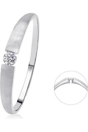 ONE ELEMENT Diamantring 0,03 ct Diamant Brillant Ring aus 585 Weißgold, Damen Gold Schmuck