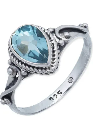 mantraroma Silberring FITO aus 925 Silber mit Topas (Ring mit Schmuckbeutel), Damenring aus 925er Silber - Verkäufer: