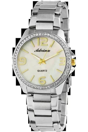 Adrina Quarzuhr AR0005 Damenuhr mit Edelstahlarmband, Damenuhr Edelstahl - Verkäufer: Shaghafi GmbH