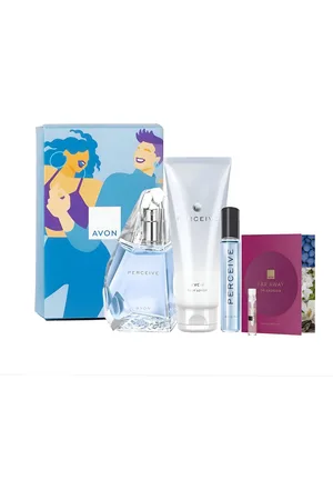Avon Eau de Parfum Perceive 50 ml, Taschenspray, Korperlotion für Sie Geschenkbox 3-tlg., 3-tlg., Enthält Körperlotion, Parfum, Taschenspray in eleganten Geschenkbox. - Verkäufer: Cultzen