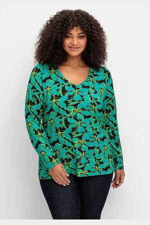 Joe Browns Langarmshirt Große Größen mit floralem Alloverprint