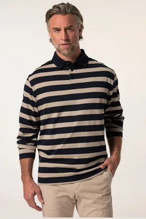 Boston Park Poloshirt Poloshirt Langarm Ringel bis 84/86 - Verkäufer: Popken Fashion Group
