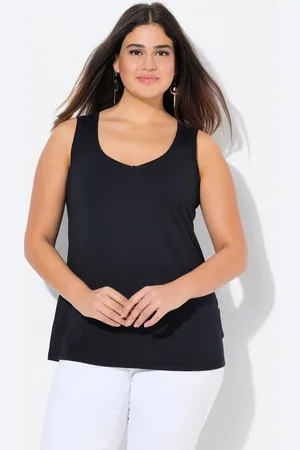 Ulla Popken Longtop Top Modalmix Herzausschnitt ärmellos - Verkäufer: Popken Fashion Group