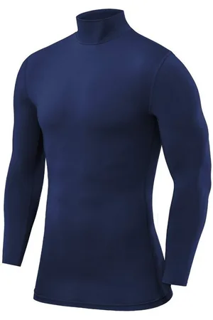 TCA Funktionsshirt PowerLayer Herren Kompressionsoberteil Langarm Mock Neck - (1-tlg) - Verkäufer: SellerX14