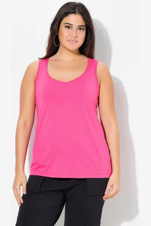 Ulla Popken Longtop Top Modalmix Herzausschnitt ärmellos - Verkäufer: Popken Fashion Group