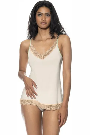 Mey Spaghettitop Camisole 75134 Mixed Champagne (1 Stück, 1-tlg., 1 Stück) fliessende Qualität - Verkäufer: Mein Style