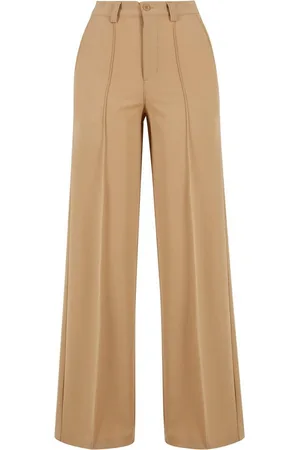 Urban classics Stoffhose Damen Ladies Wide Pleated Pants (1-tlg)