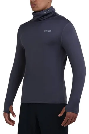 TCA Trainingsshirt Herren Thermo Laufshirt - Dunkelgrau (1-tlg) - Verkäufer: SellerX14