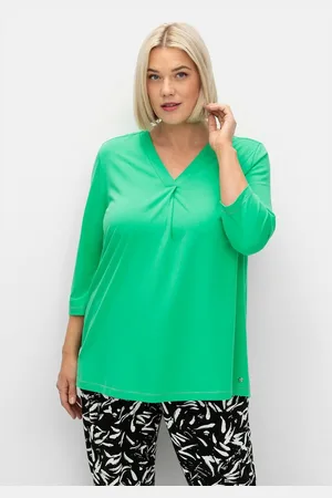 Sheego 3/4-Arm-Shirt Große Größen in leichter A-Linie