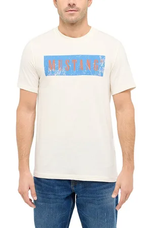Mustang T-Shirt mit Logo Schriftzug