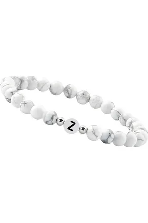 GOOD.designs Perlenarmband (1-tlg), aus Howlith-Steinen mit dem Buchstaben Z - Verkäufer: GUTEMARKEN