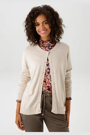 Aniston Strickjacke mit Rundhals-Ausschnitt - NEUE KOLLEKTION