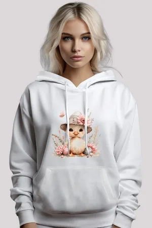 F4NT4STIC Kapuzenpullover Süßes Oster Küken mit Hut Premium Qualität