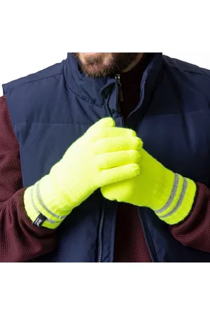 Heat Holders Strickhandschuhe Herren-Handschuhe gelb reflektierenden Streifen - Verkäufer: NTP New-Tech-Products